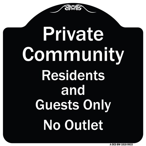 Designer Series-Private Community Residents And Guests Only No Outlet, 18" H, BW-1818-9933